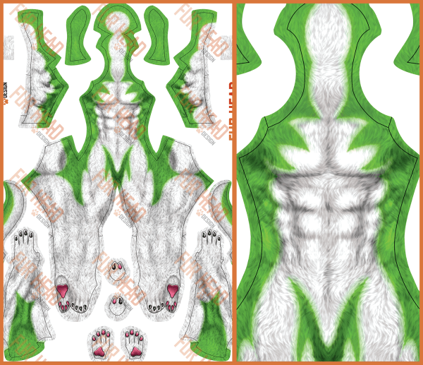 Lupin GREEN Pattern