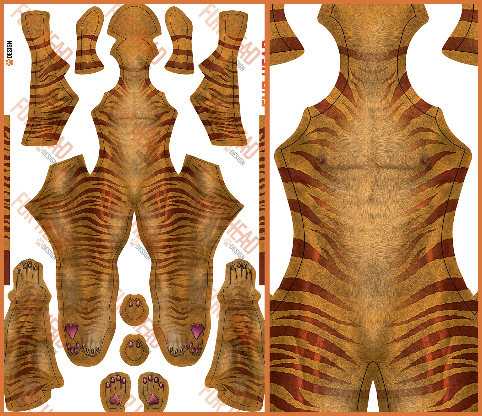 Tan Tiger Pattern